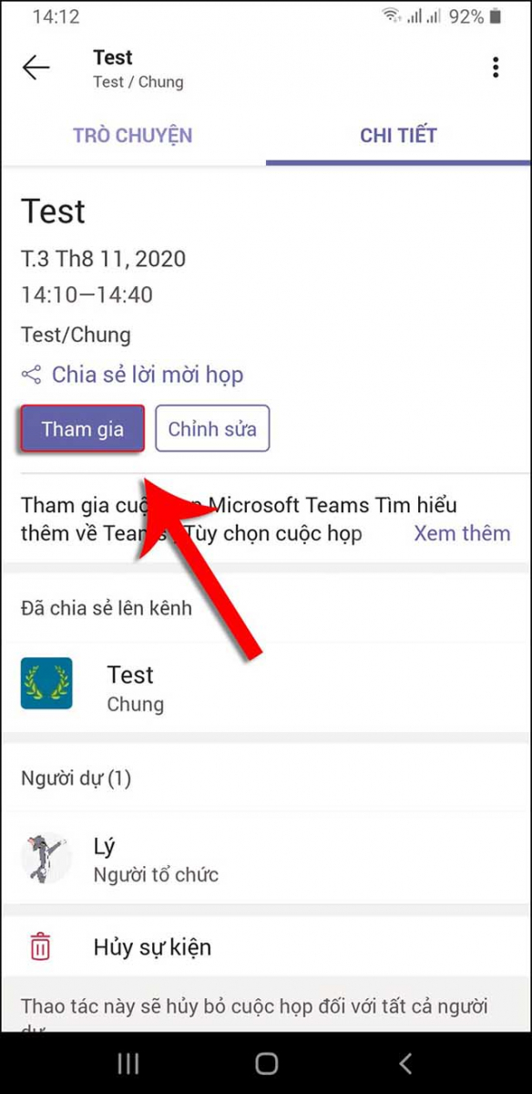 Cách họp trực tuyến bằng Microsoft Teams trên điện thoại 10